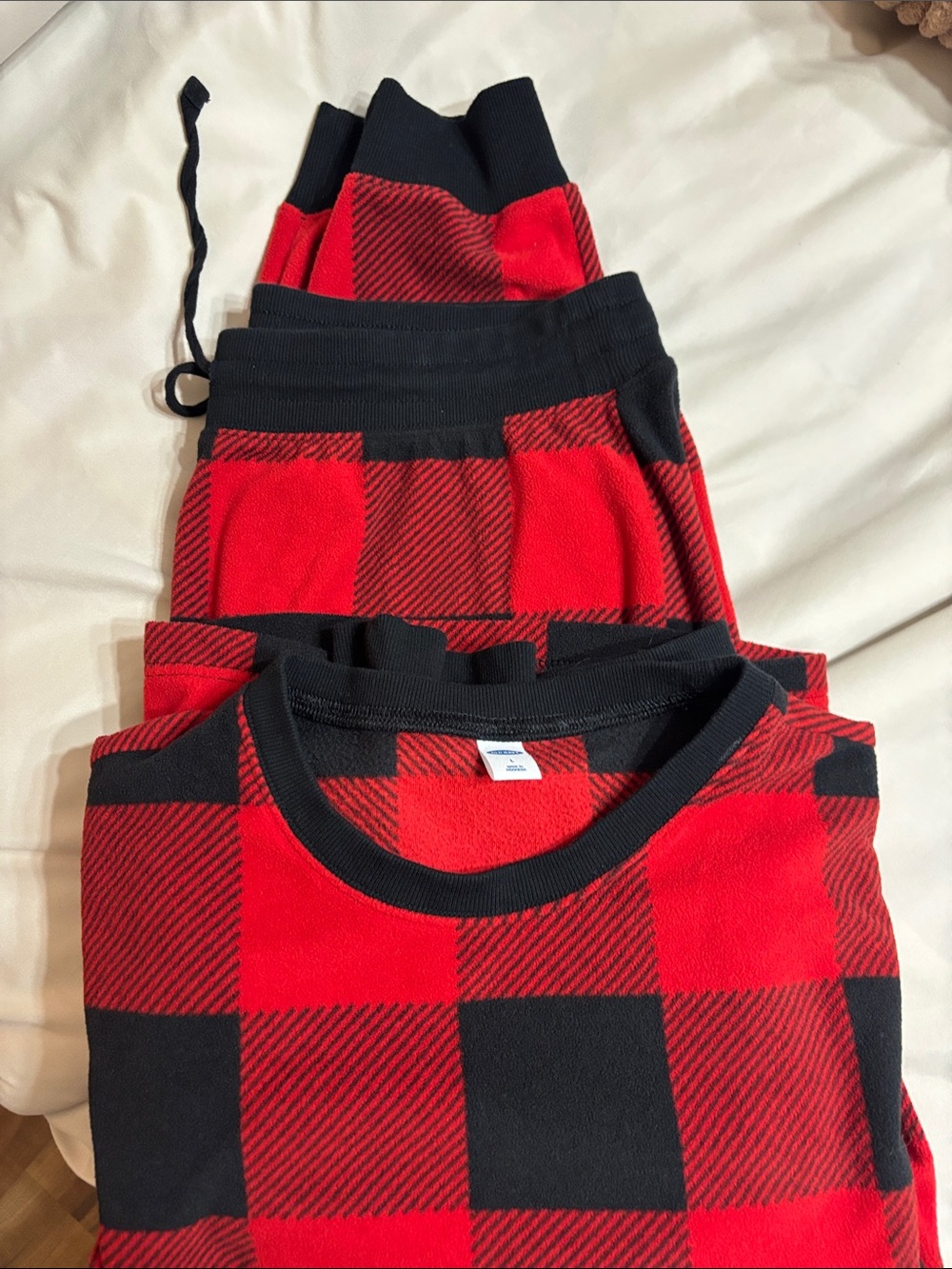 Old Navy Red and Black Plaid PJ's